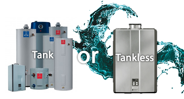 Tank water heater or Tankless Water Heater Learn which is right for your home.