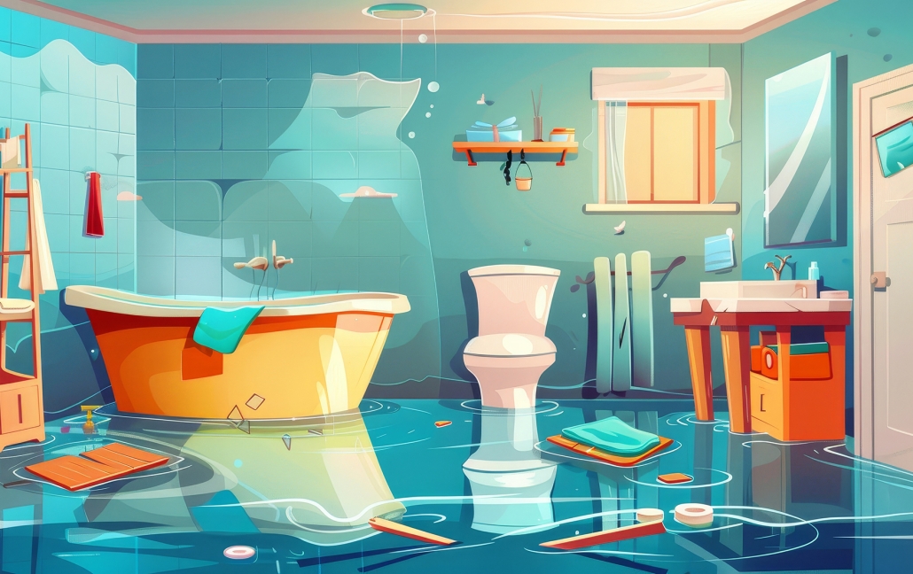 Cracked Toilet