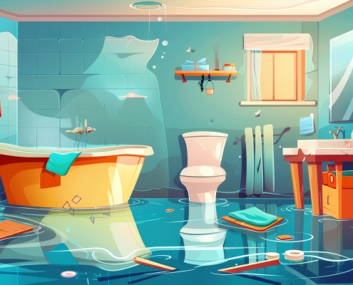 Cracked Toilet