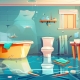Cracked Toilet