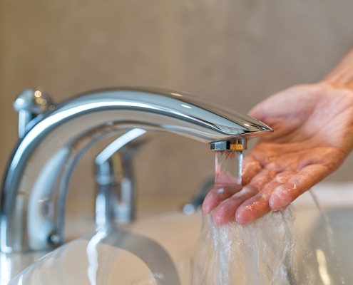 Hot water