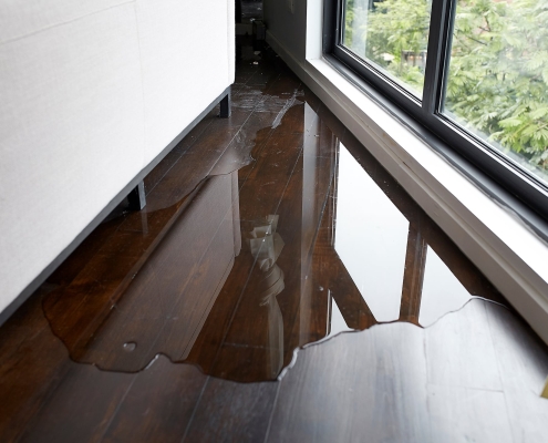 Water leak inside your walls